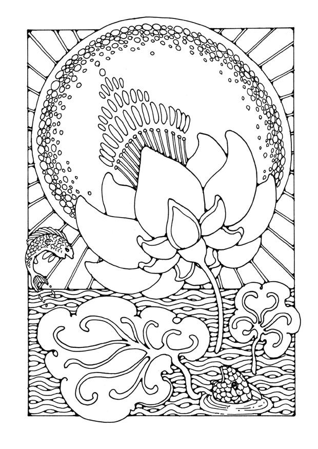 Fargeleggingsbilde lotus