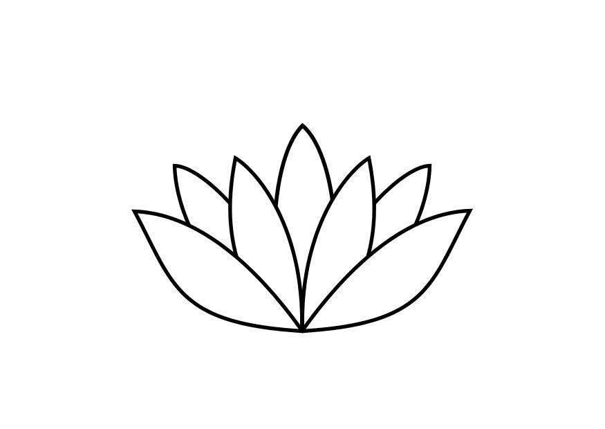 lotus blomst Fargeleggingsbilde lotus blomst