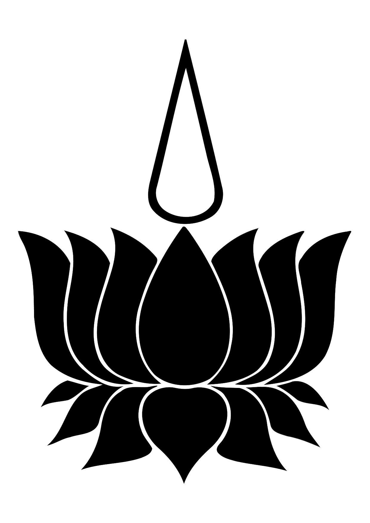 lotus og sjel Fargeleggingsbilde lotus og sjel