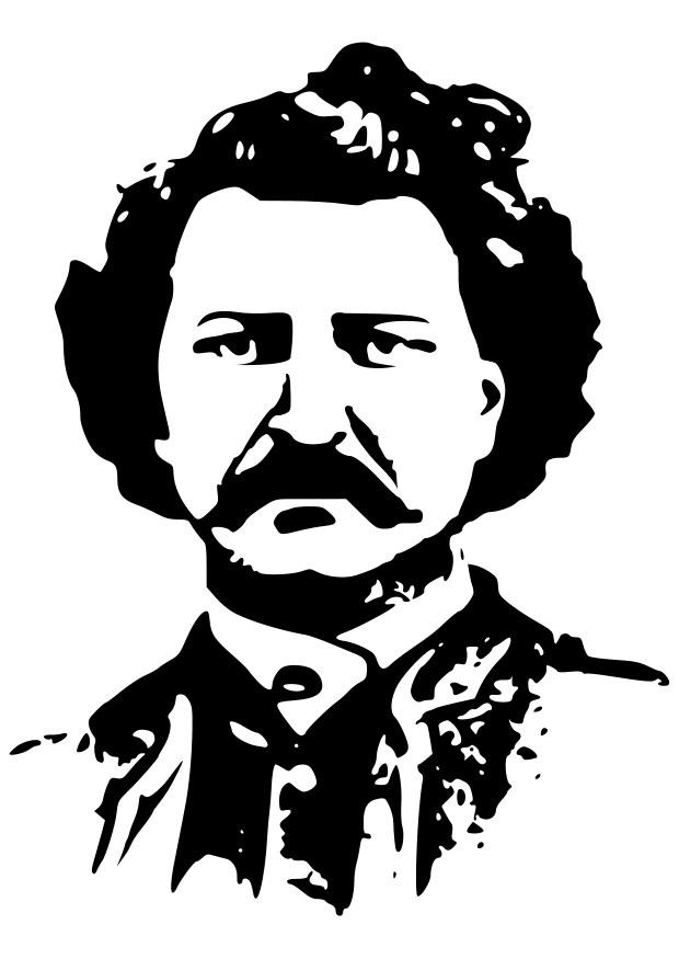 Fargeleggingsbilde louis david riel