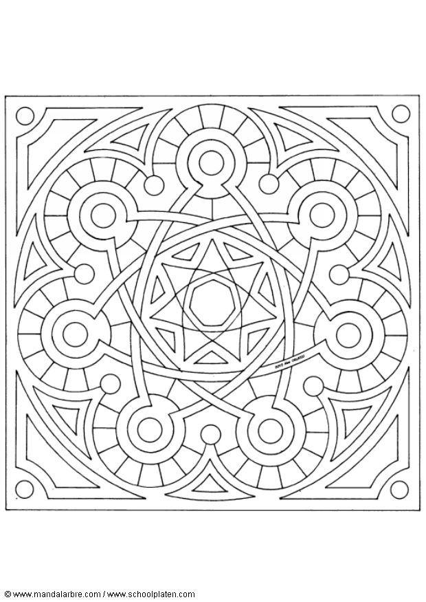 mandala - 1502v Fargeleggingsbilde mandala - 1502v