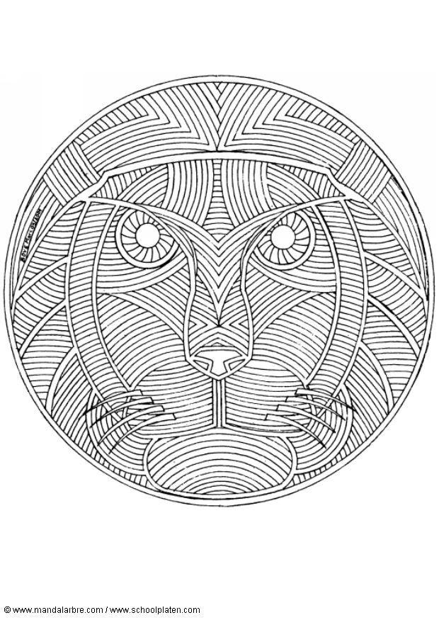 mandala - 1802i Fargeleggingsbilde mandala - 1802i