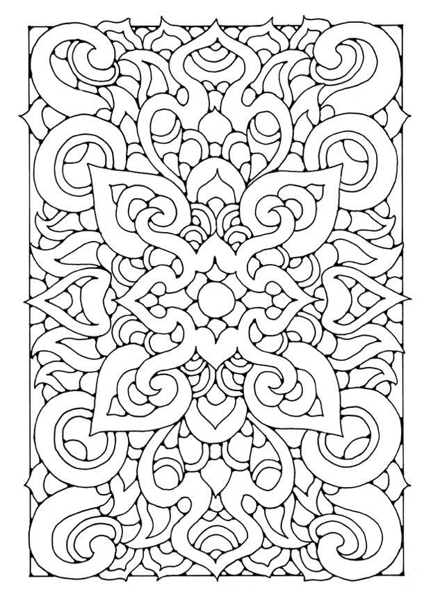 Fargeleggingsbilde mandala