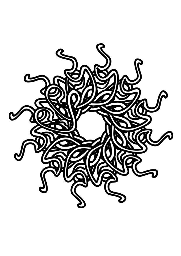 Fargeleggingsbilde mandala