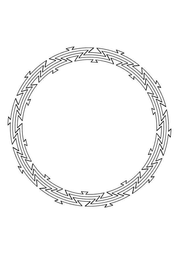 Fargeleggingsbilde mandala
