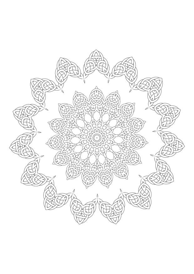 mandala Fargeleggingsbilde mandala