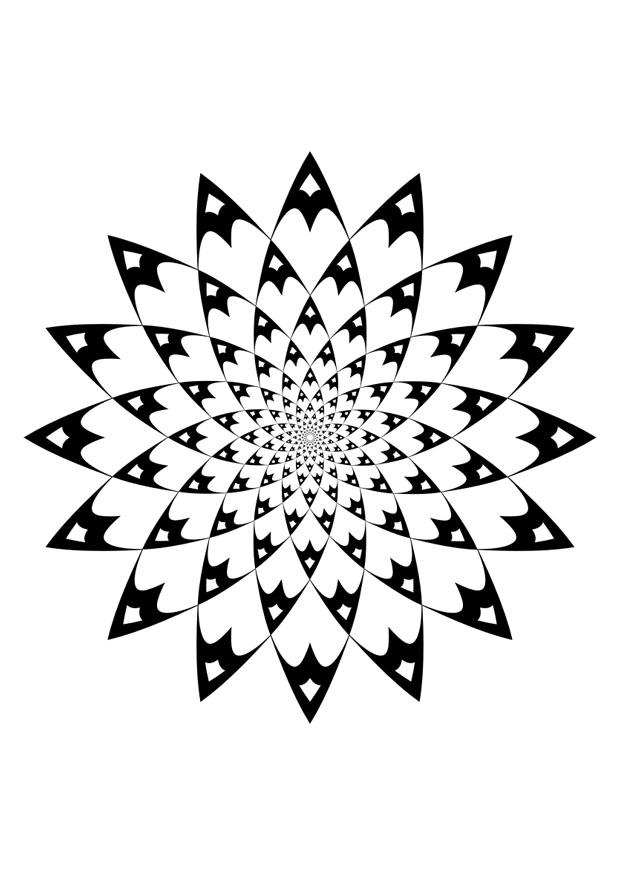 Fargeleggingsbilde mandala