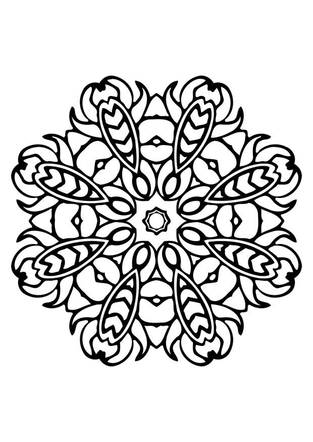 Fargeleggingsbilde mandala