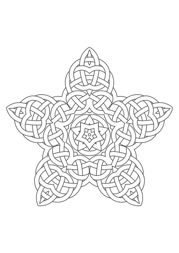 Fargeleggingsbilde mandala