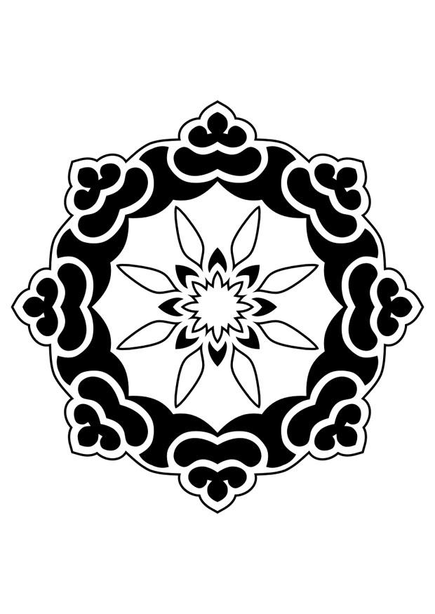 mandala Fargeleggingsbilde mandala