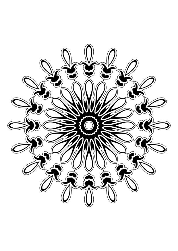 Fargeleggingsbilde mandala