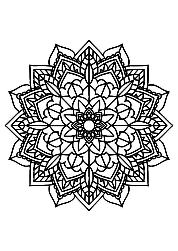 mandala Fargeleggingsbilde mandala