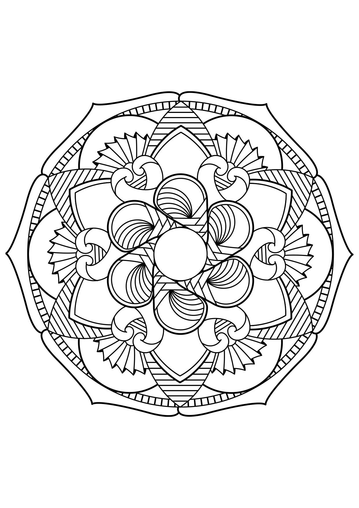 mandala Fargeleggingsbilde mandala