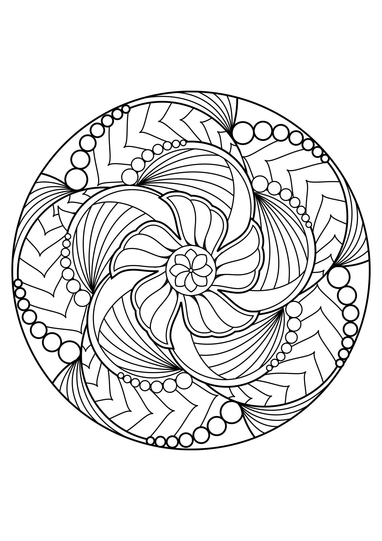 mandala Fargeleggingsbilde mandala