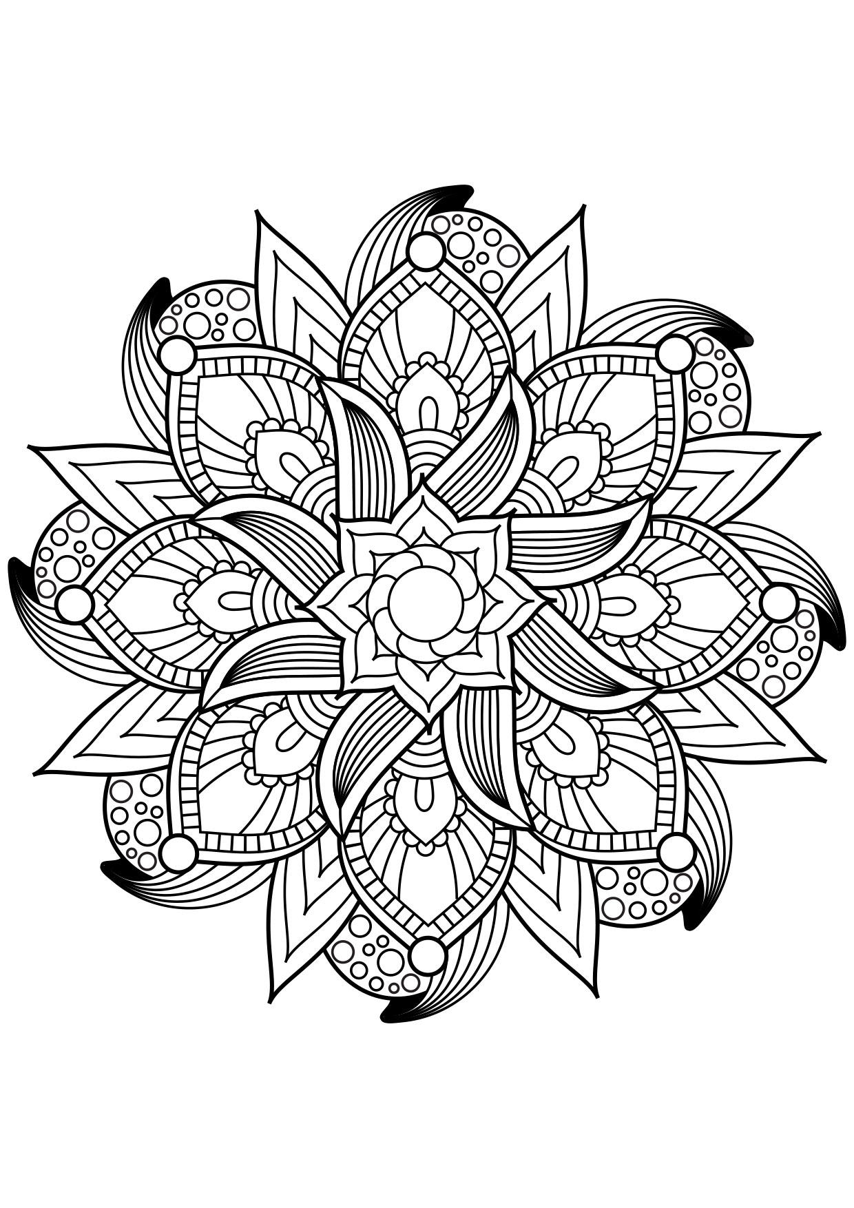 mandala Fargeleggingsbilde mandala