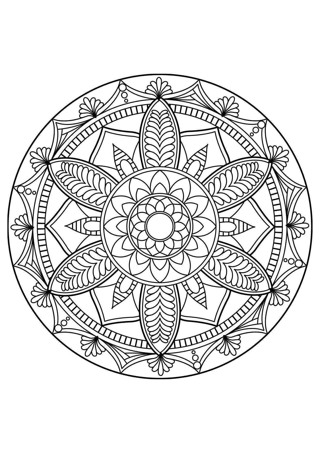 Fargeleggingsbilde mandala