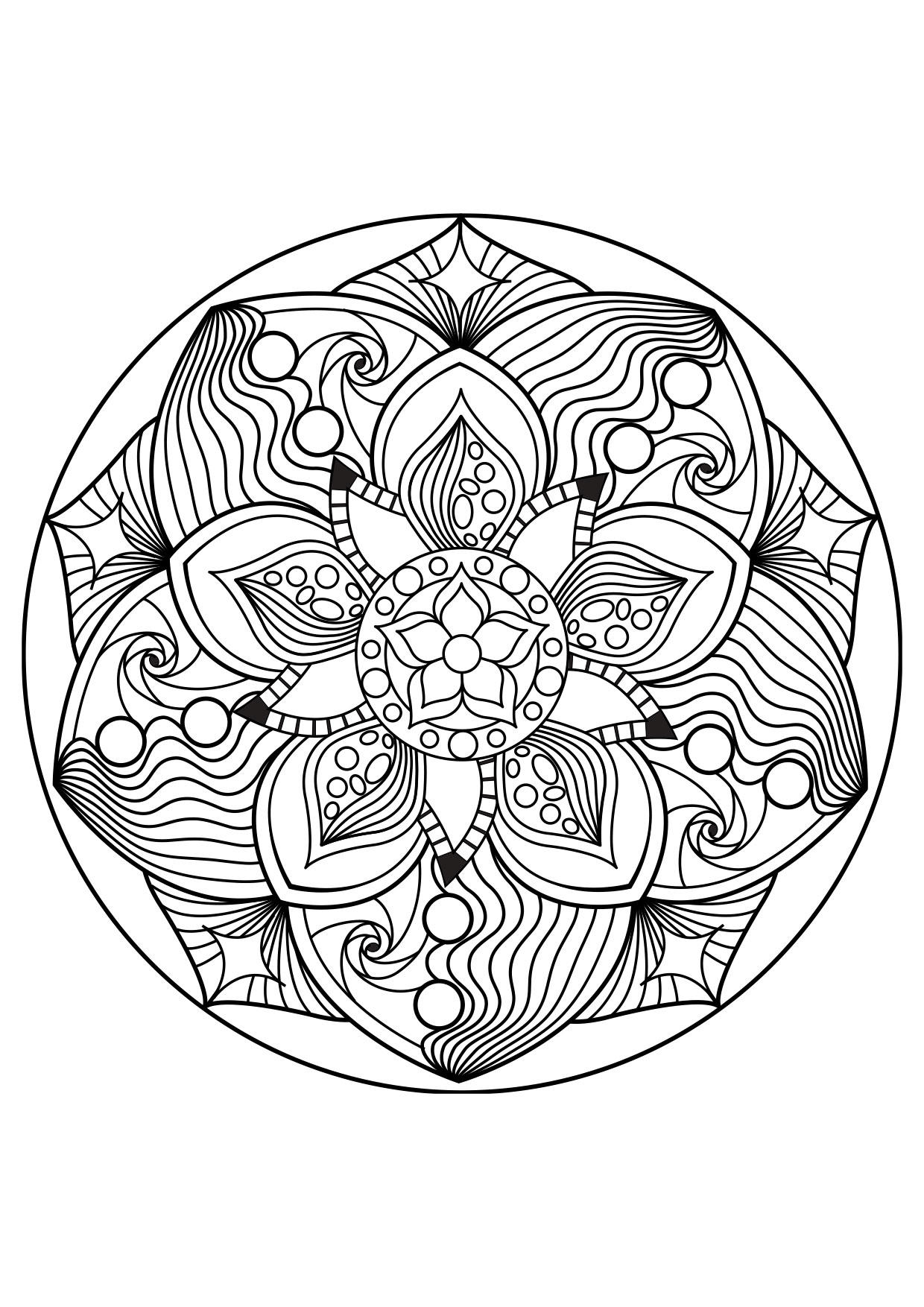 Fargeleggingsbilde mandala