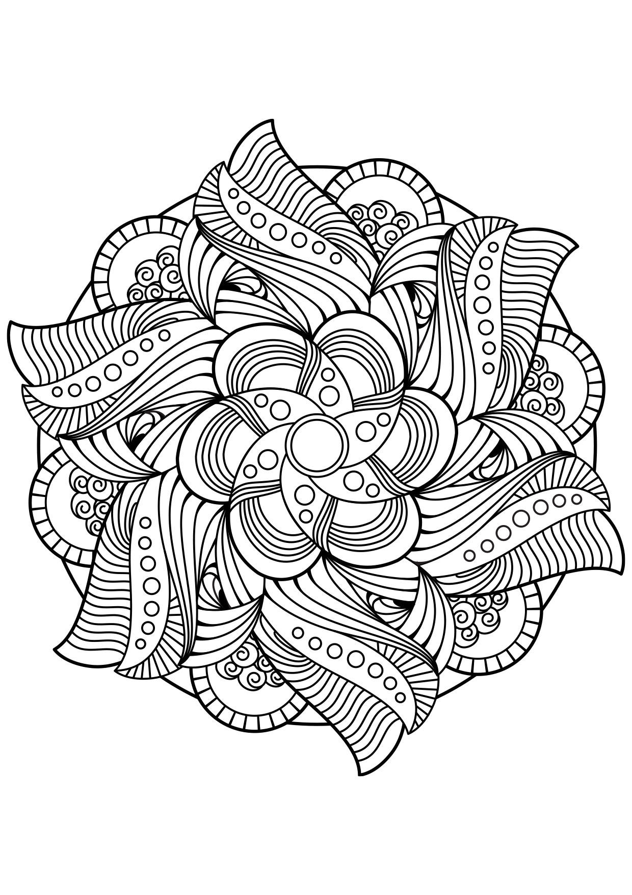 Fargeleggingsbilde mandala
