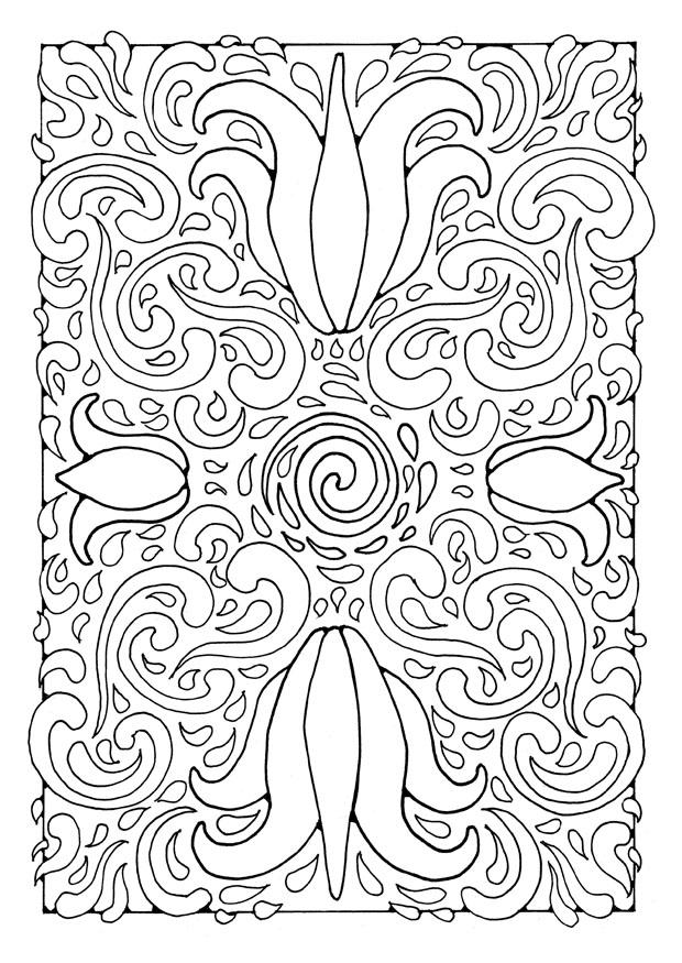 mandala a01 Fargeleggingsbilde mandala a01