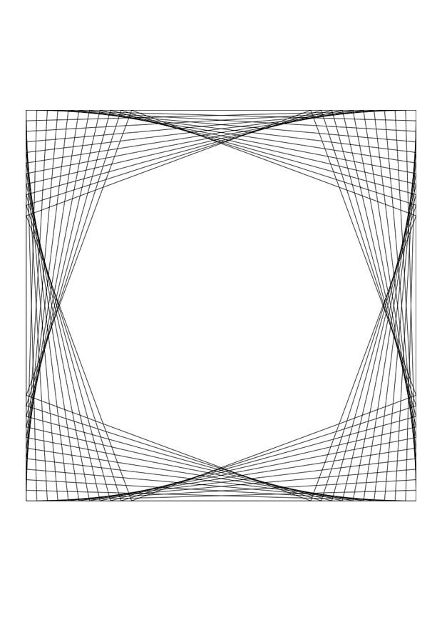 Fargeleggingsbilde mandala - blomst