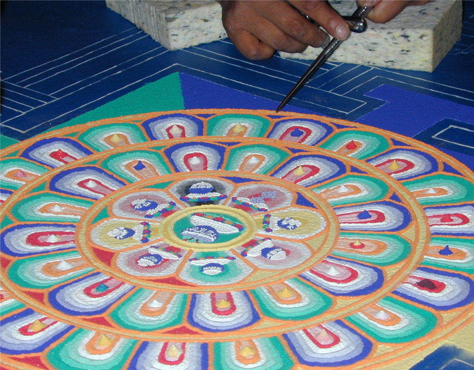 Foto mandala sand