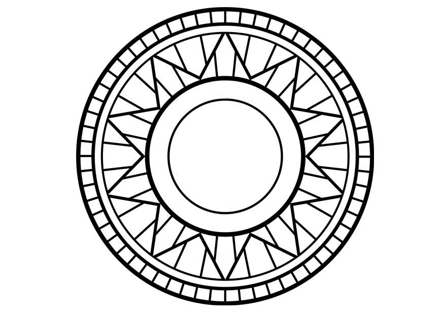 Fargeleggingsbilde mandala1