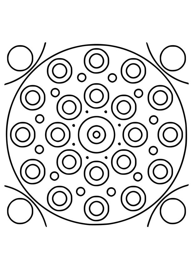 Fargeleggingsbilde mandala10
