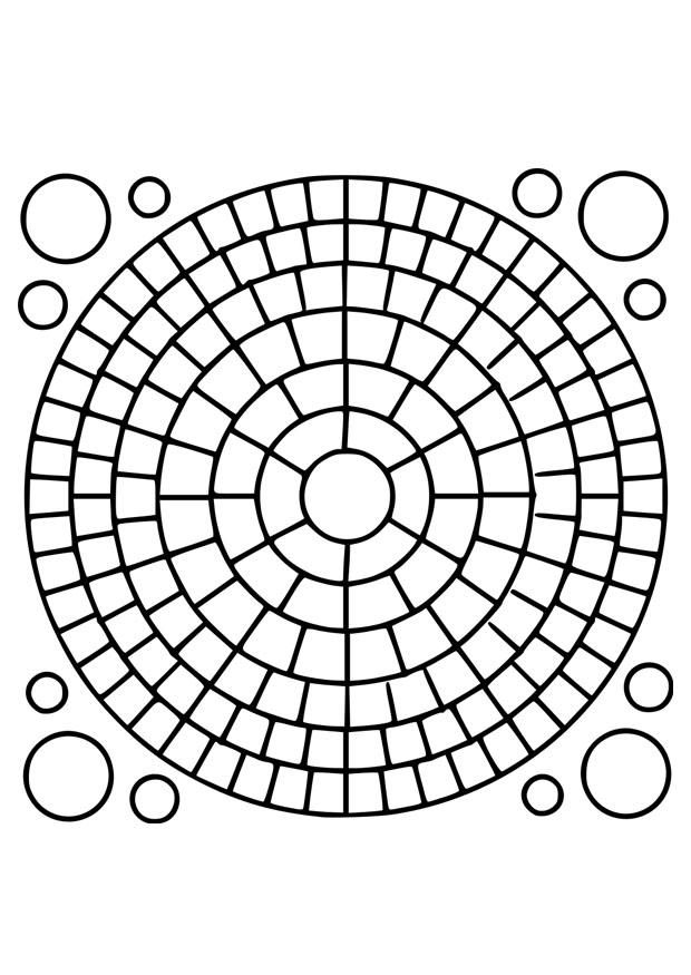 Fargeleggingsbilde mandala2