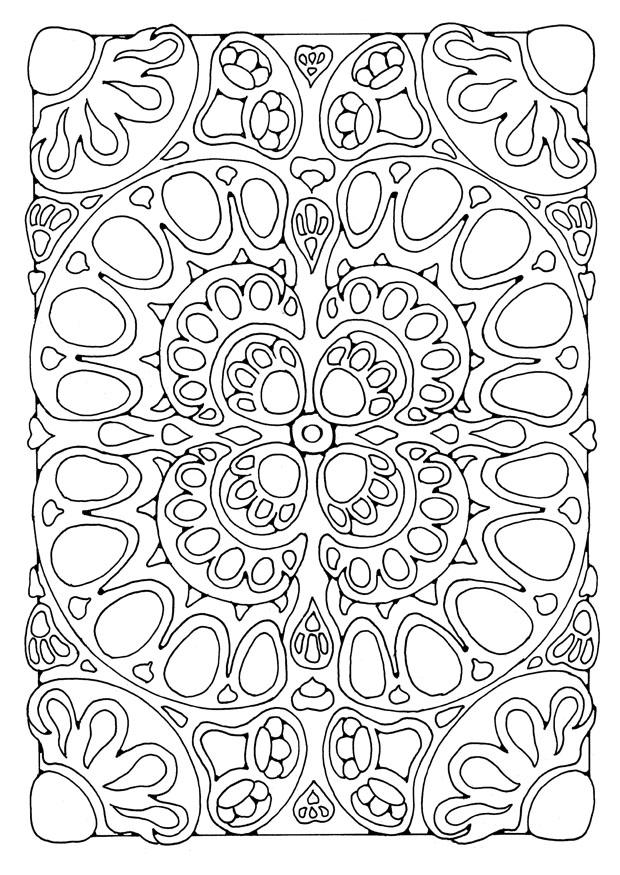 mandala2 Fargeleggingsbilde mandala2