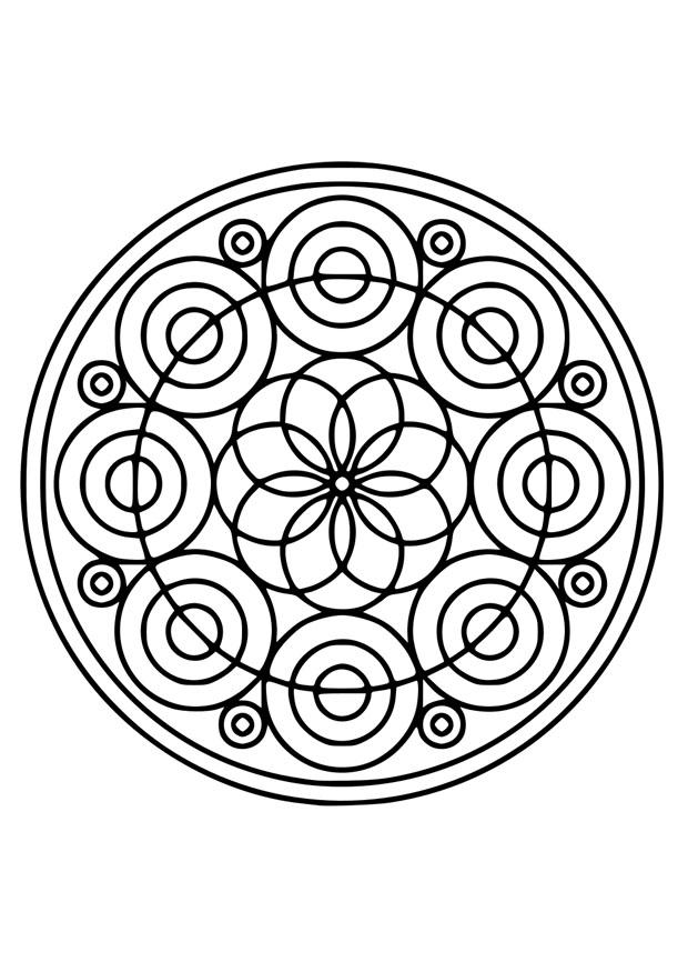 mandala21 Fargeleggingsbilde mandala21