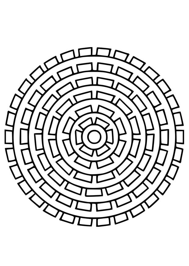 mandala25 Fargeleggingsbilde mandala25