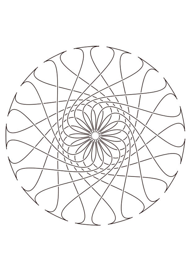 Fargeleggingsbilde mandala29