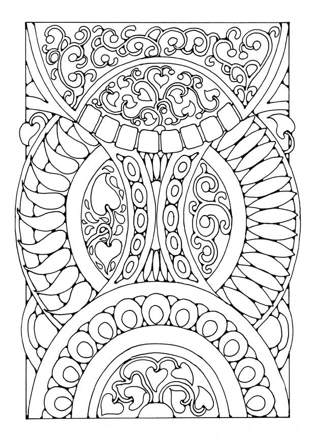 Fargeleggingsbilde mandala3