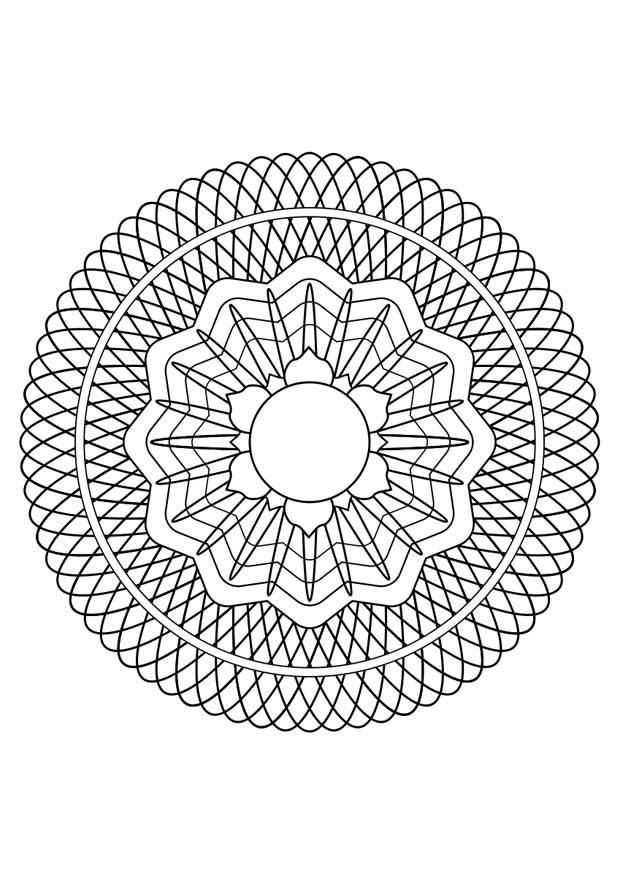 Fargeleggingsbilde mandala30