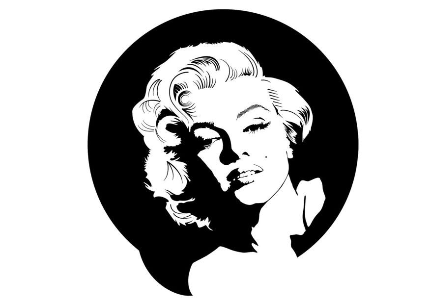 Fargeleggingsbilde marilyn monroe