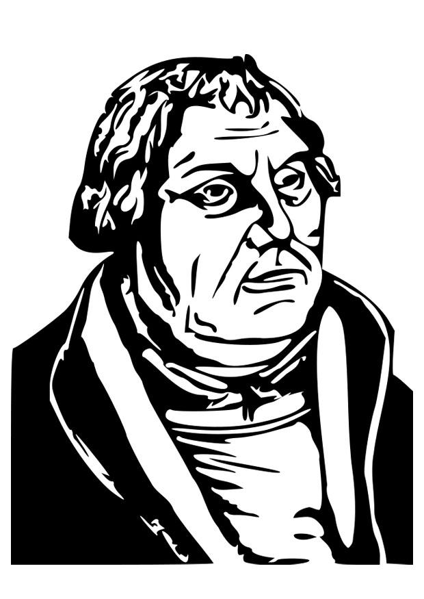 Fargeleggingsbilde martin luther