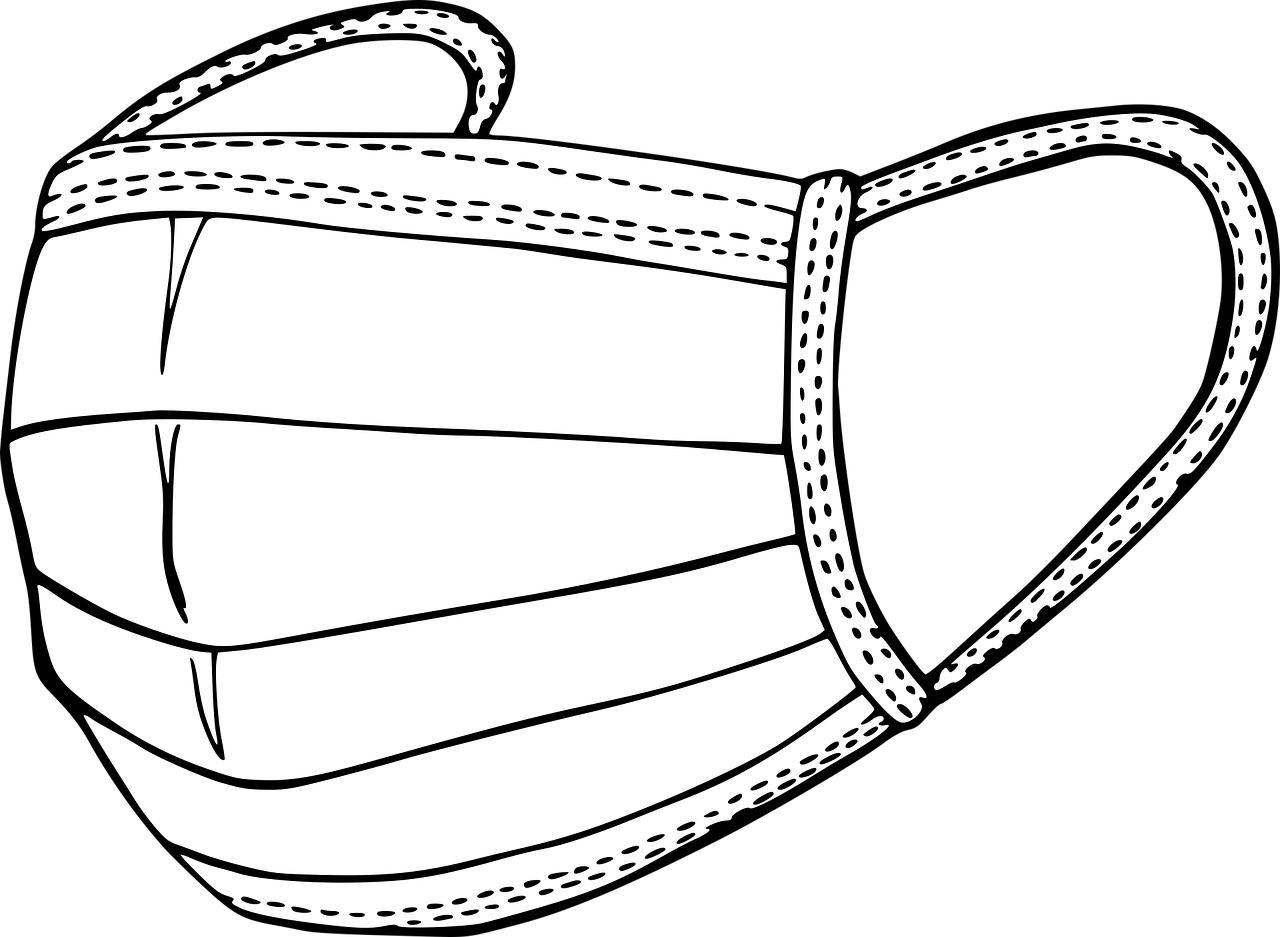 Fargeleggingsbilde masker