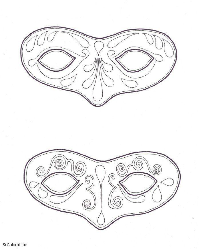 masker Fargeleggingsbilde masker