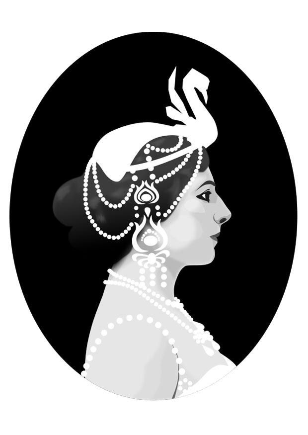 Fargeleggingsbilde mata hari