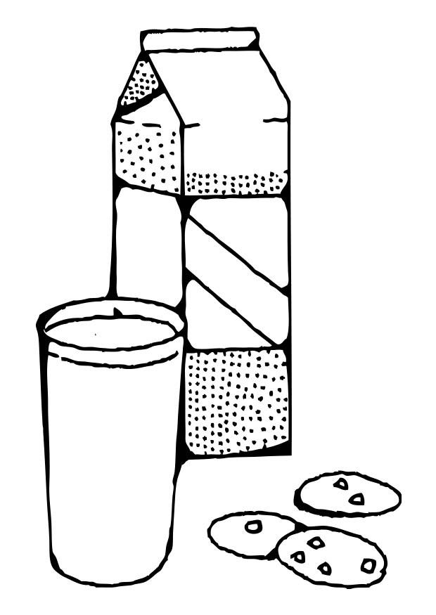 Fargeleggingsbilde melk