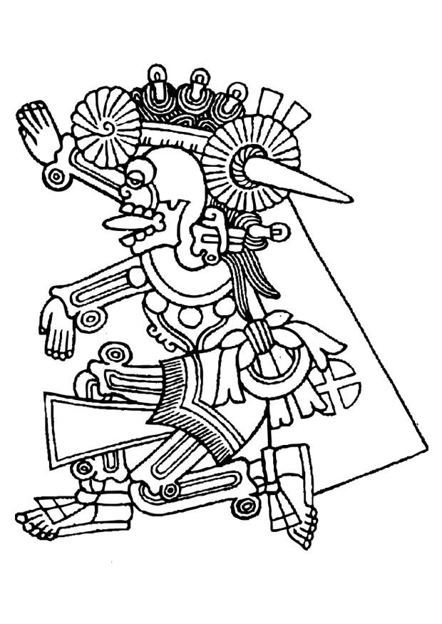 mictlantecuhtli Fargeleggingsbilde mictlantecuhtli