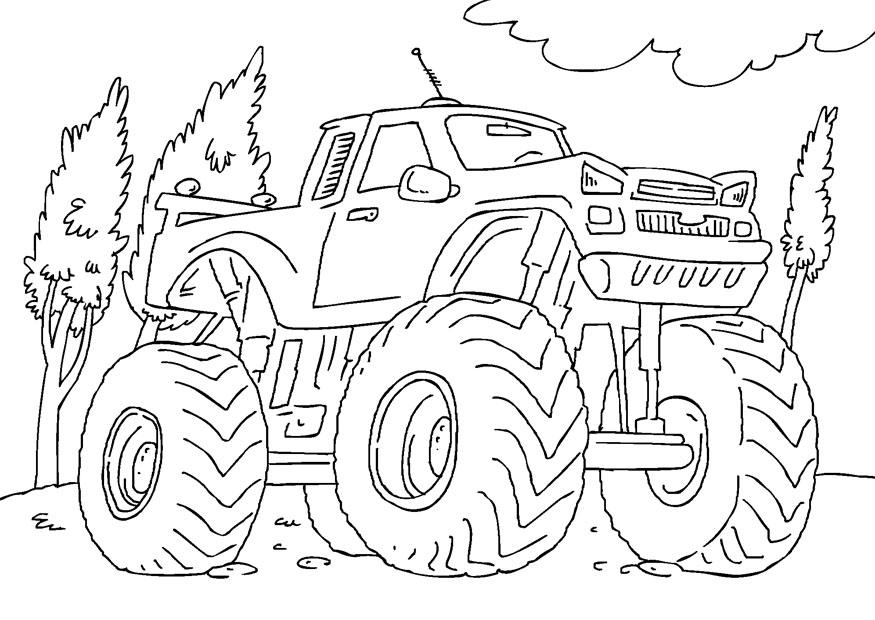 monstertruck Fargeleggingsbilde monstertruck