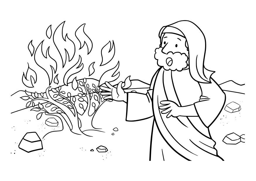 Fargeleggingsbilde moses