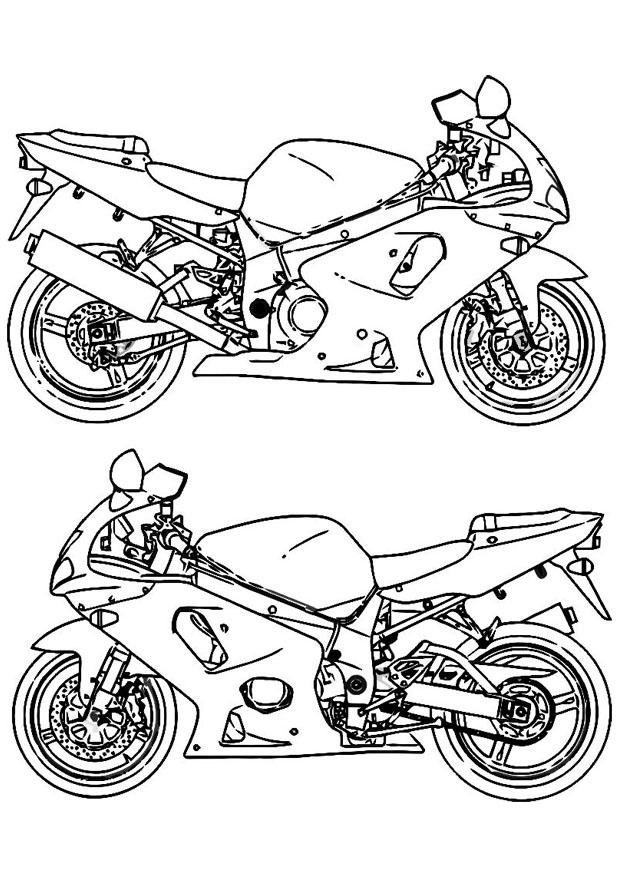 motorsykkel Fargeleggingsbilde motorsykkel