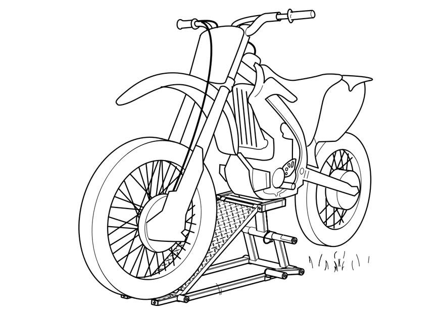 Fargeleggingsbilde motorsykkel