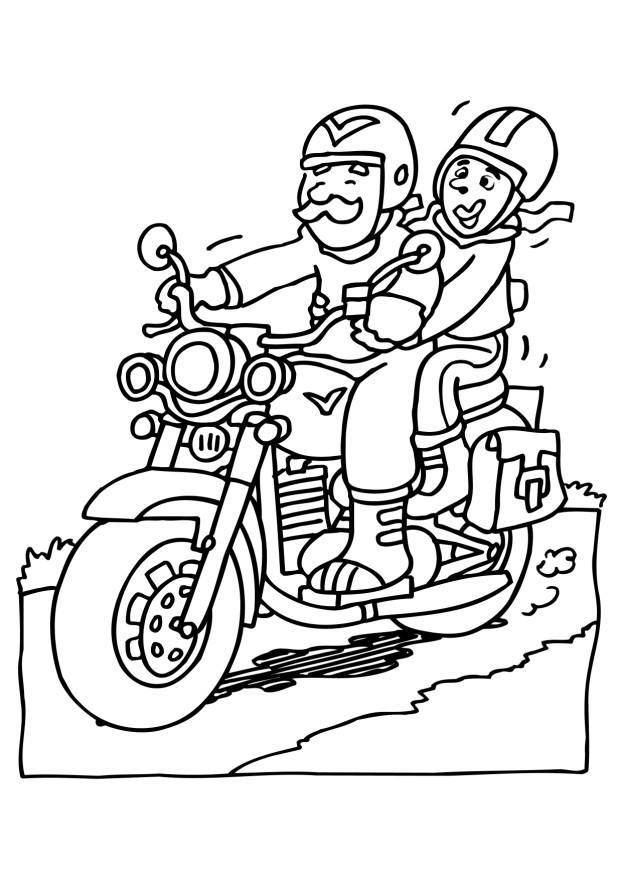 motorsykkel Fargeleggingsbilde motorsykkel
