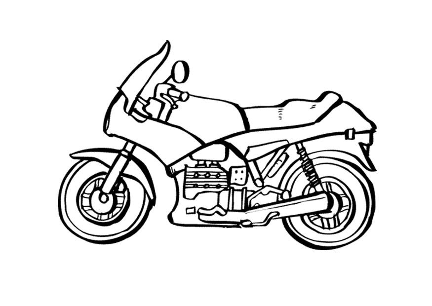 motorsykkel Fargeleggingsbilde motorsykkel