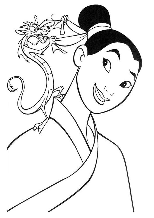 mulan Fargeleggingsbilde mulan