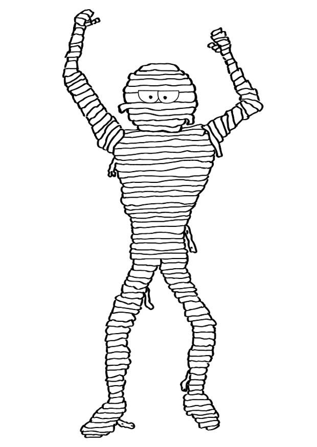mumie Fargeleggingsbilde mumie