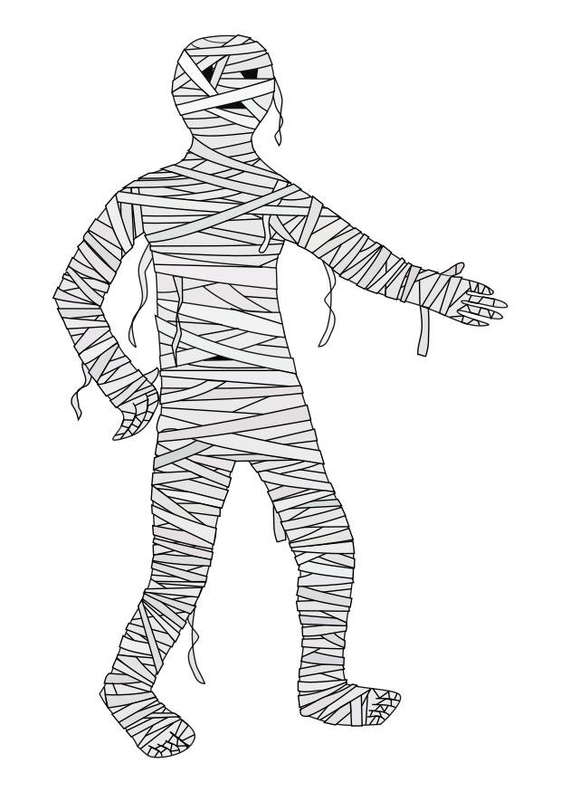 mumie Fargeleggingsbilde mumie